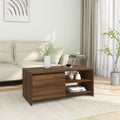 Couchtisch Braun Eichen-Optik 102x50x45 cm Holzwerkstoff