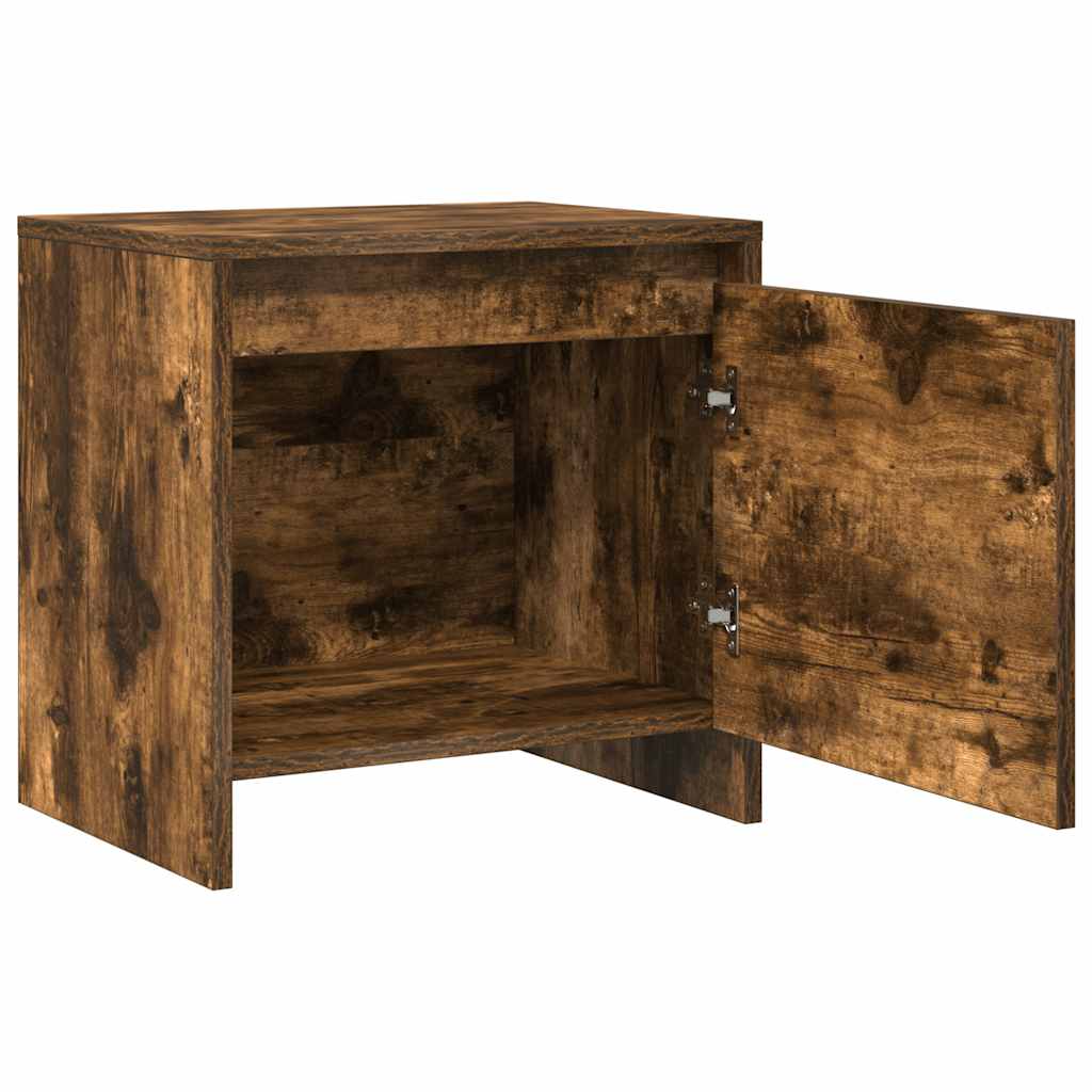 Nachttische 2 Stk. Räuchereiche 45x34x44,5 cm Holzwerkstoff