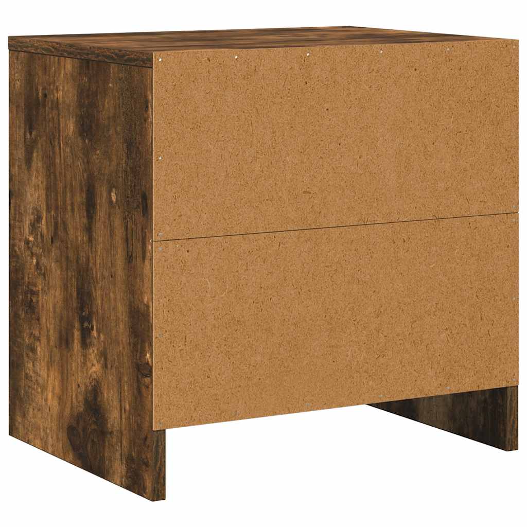 Nachttische 2 Stk. Räuchereiche 45x34x44,5 cm Holzwerkstoff