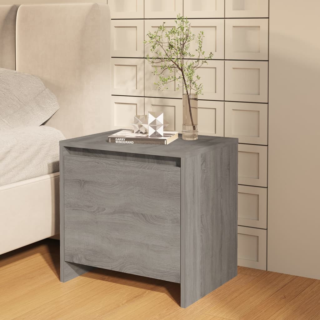 Nachttische 2 Stk. Grau Sonoma 45x34x44,5cm Holzwerkstoff