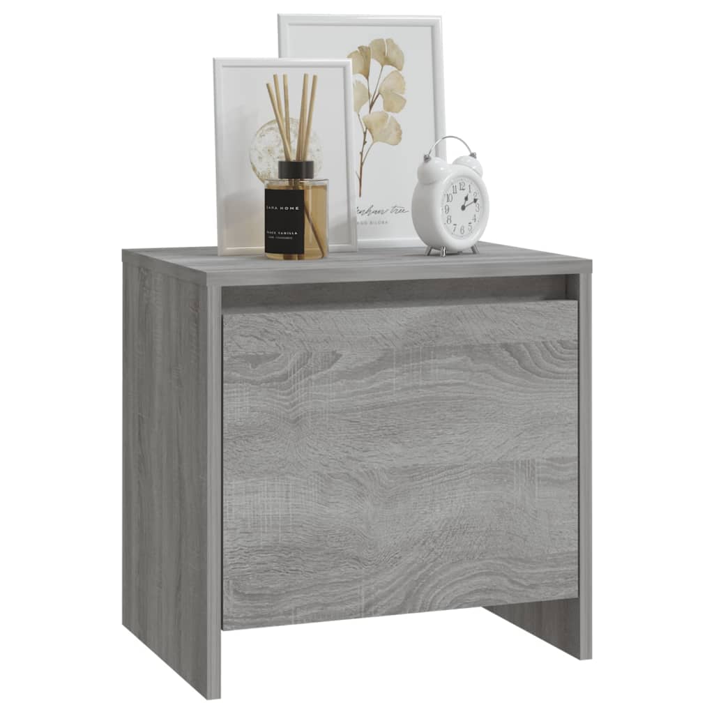 Nachttische 2 Stk. Grau Sonoma 45x34x44,5cm Holzwerkstoff