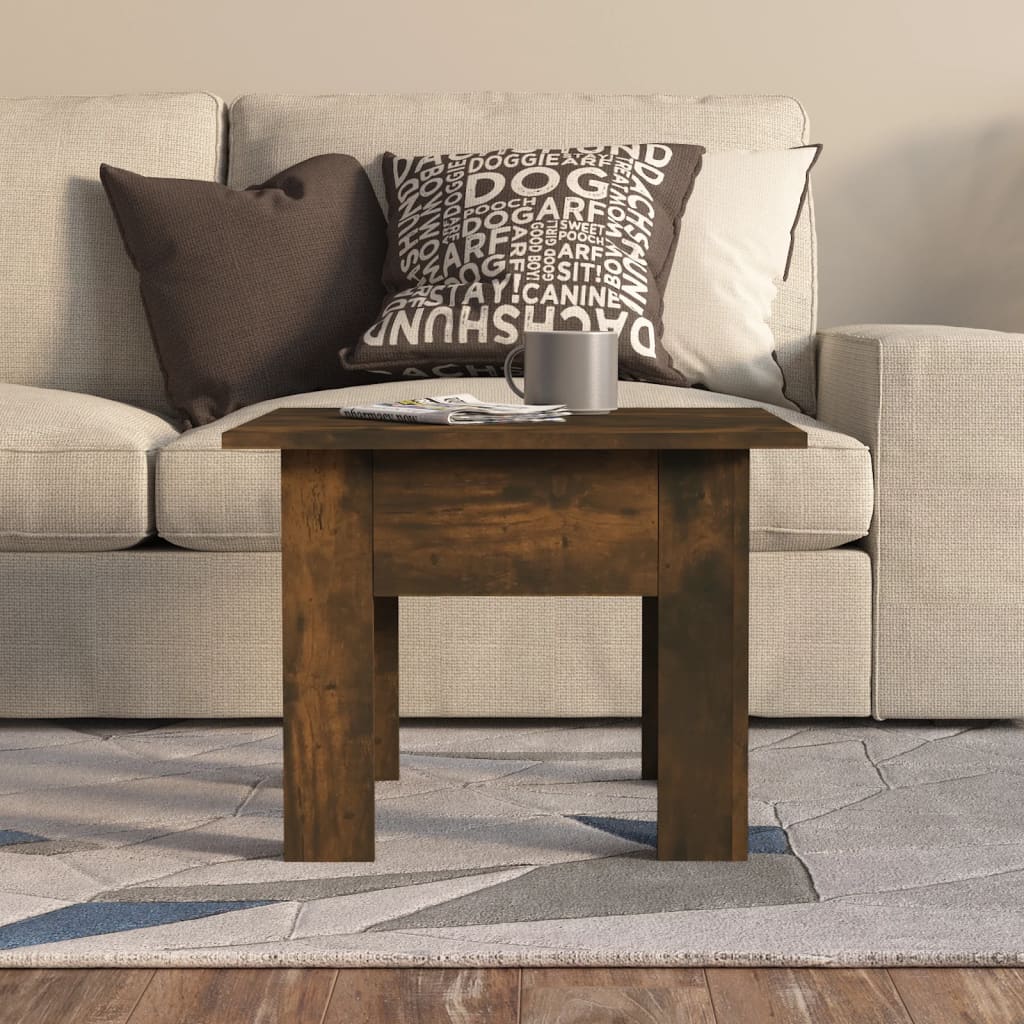 Couchtisch Räuchereiche 55x55x42 cm Holzwerkstoff