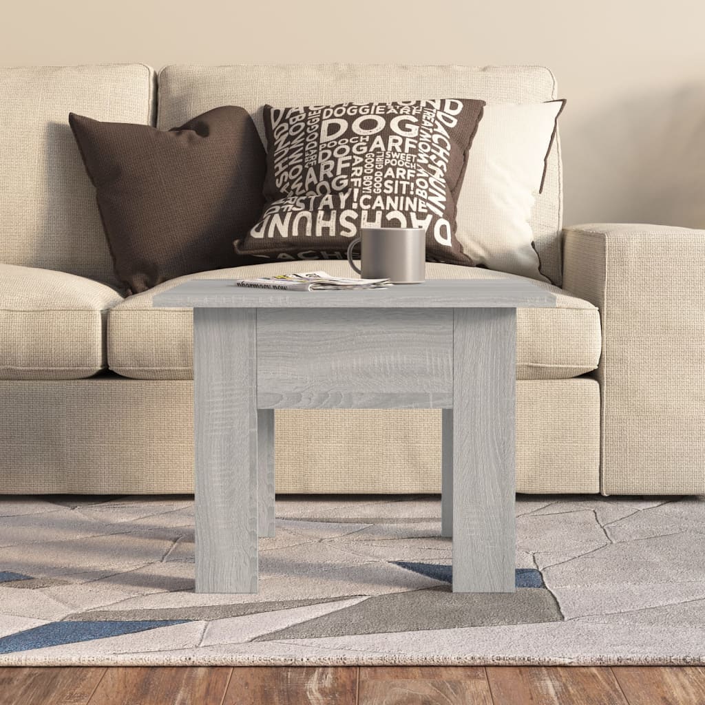Couchtisch Grau Sonoma 55x55x42 cm Holzwerkstoff