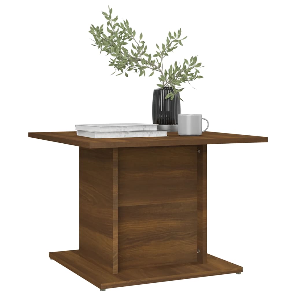 Couchtisch Braun Eichen-Optik 55,5x55,5x40 cm Holzwerkstoff