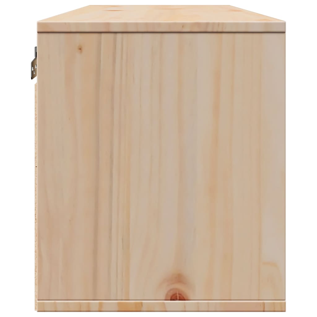 Wandschrank 100x30x35 cm Massivholz Kiefer