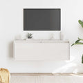 Wandschrank Weiß 100x30x35 cm Massivholz Kiefer