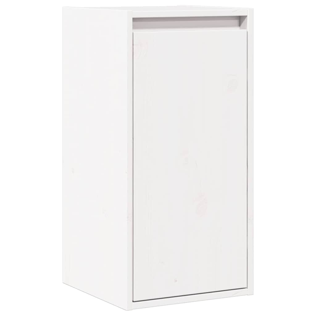 Wandschrank Weiß 30x30x60 cm Massivholz Kiefer