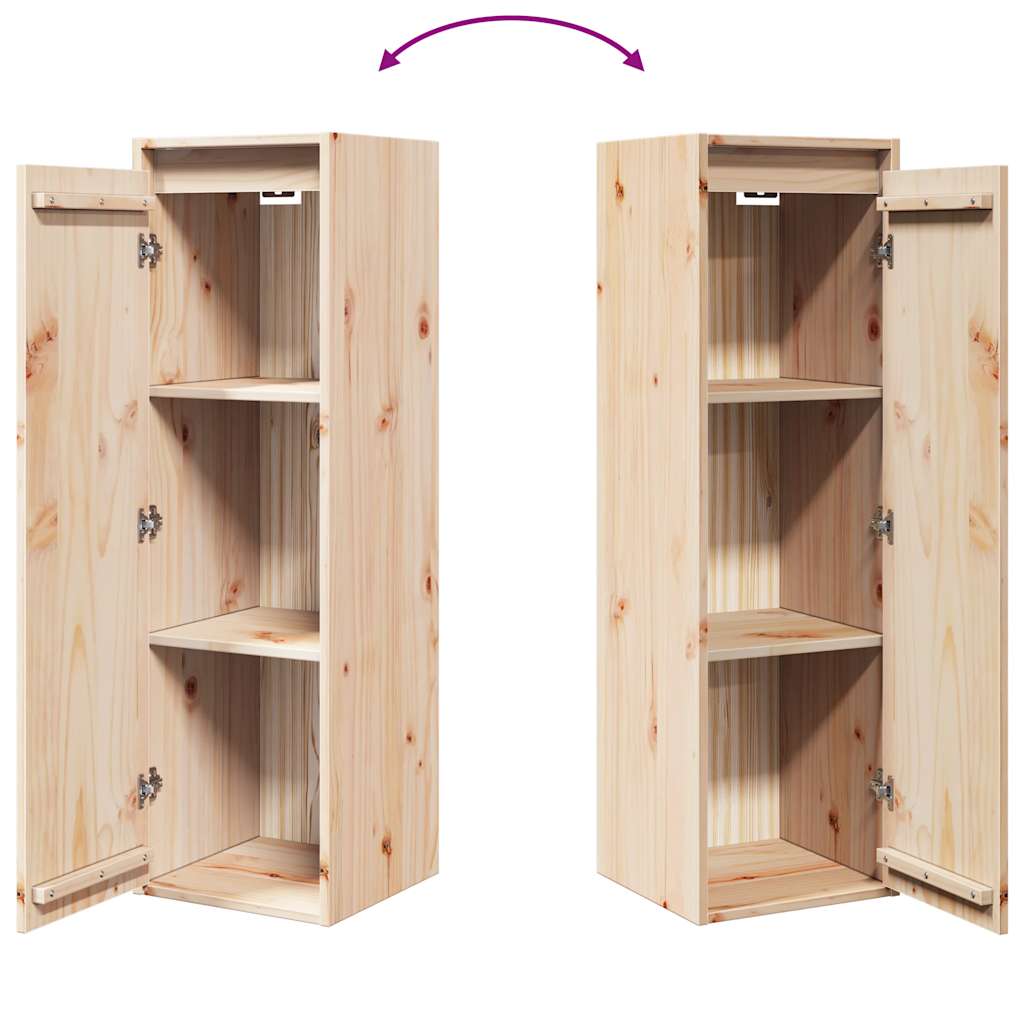 Wandschrank 30x30x100 cm Massivholz Kiefer