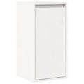 Wandschrank Weiß 30x30x100 cm Massivholz Kiefer