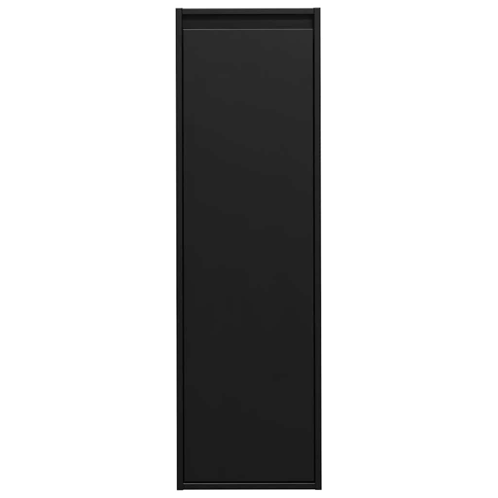 Wandschränke 2 Stk. Schwarz 30x30x100 cm Massivholz Kiefer