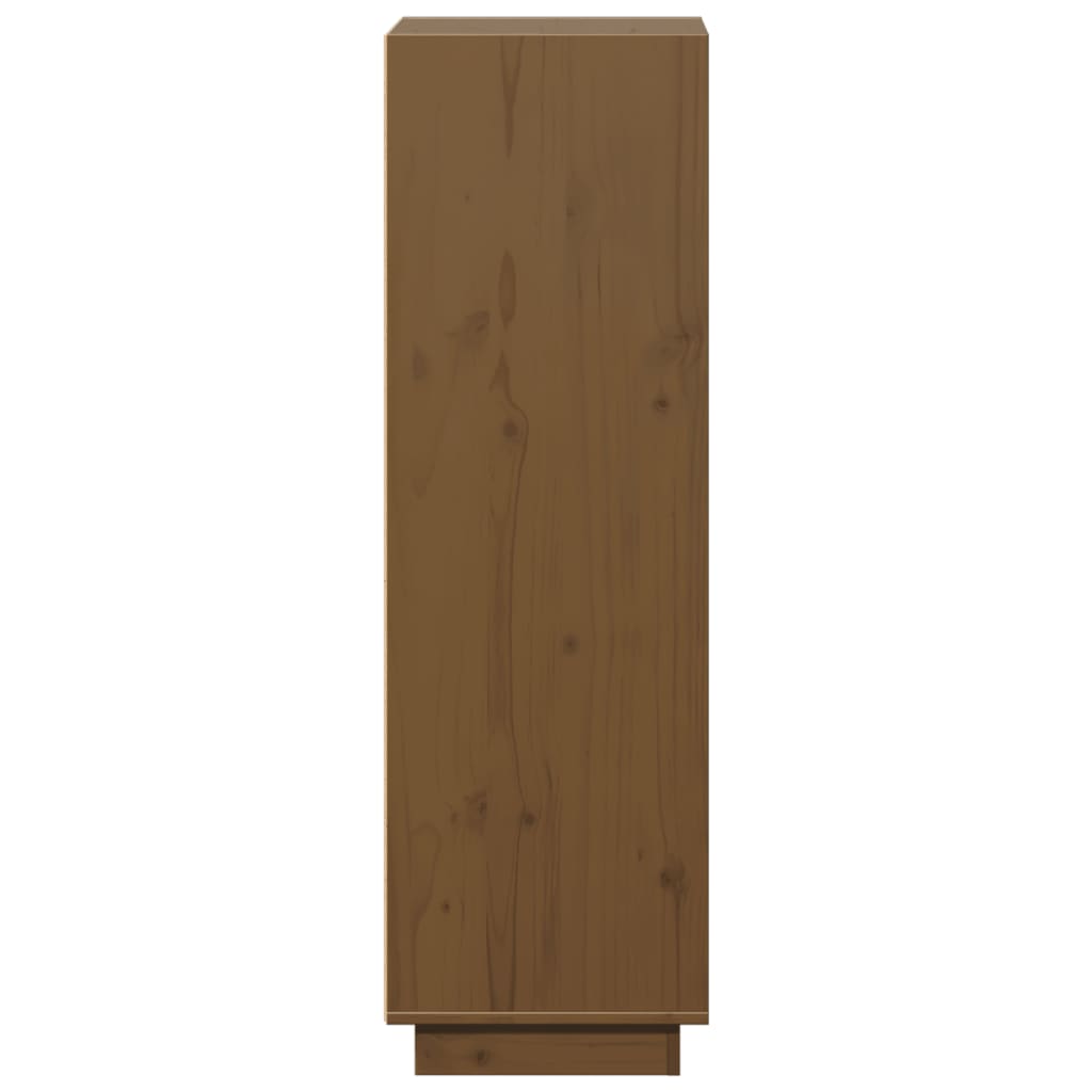 Highboard Honigbraun 37x34x110 cm Massivholz Kiefer