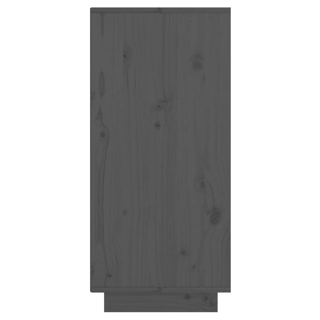 Sideboard Grau 60x34x75 cm Massivholz Kiefer