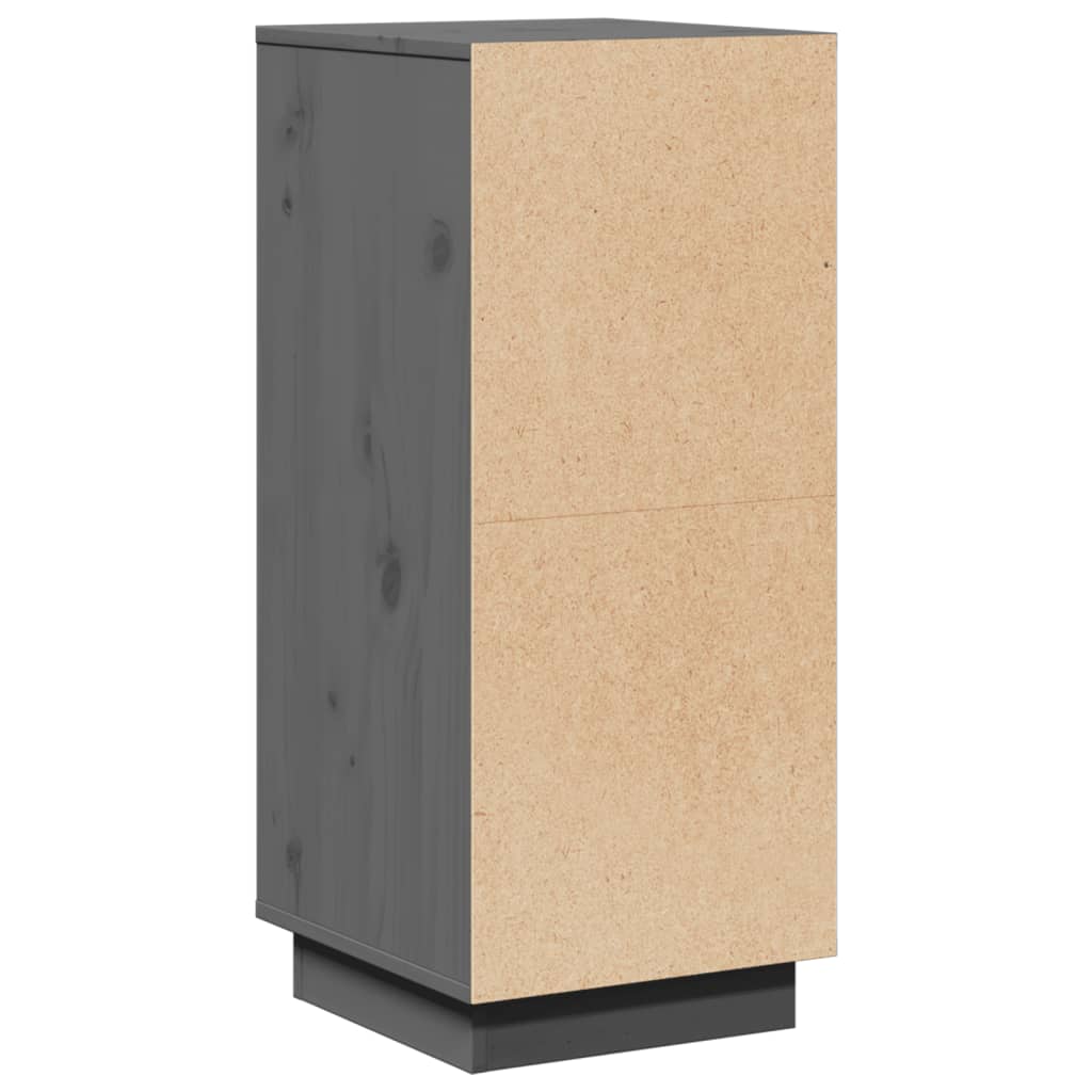 Sideboards 2 Stk. Grau 31,5x34x75 cm Massivholz Kiefer