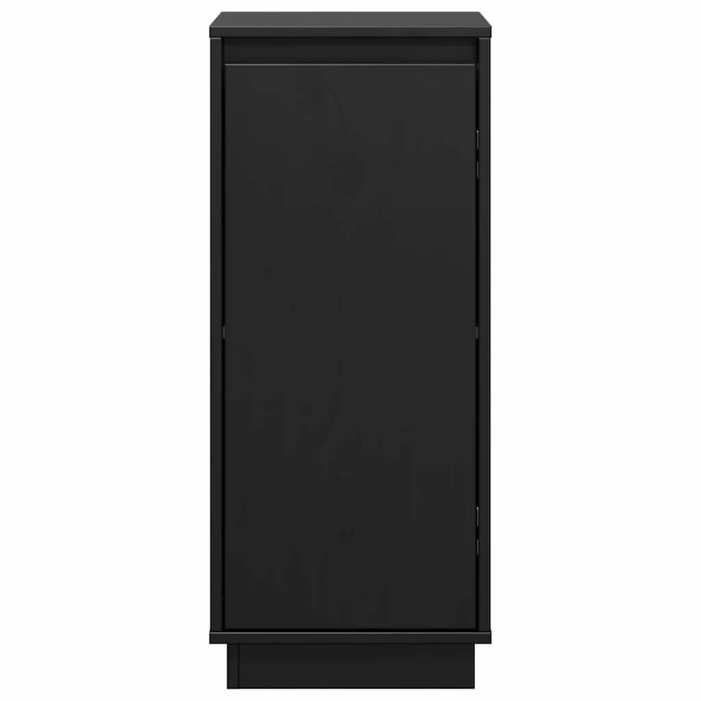 Sideboards 2 Stk. Schwarz 31,5x34x75 cm Massivholz Kiefer