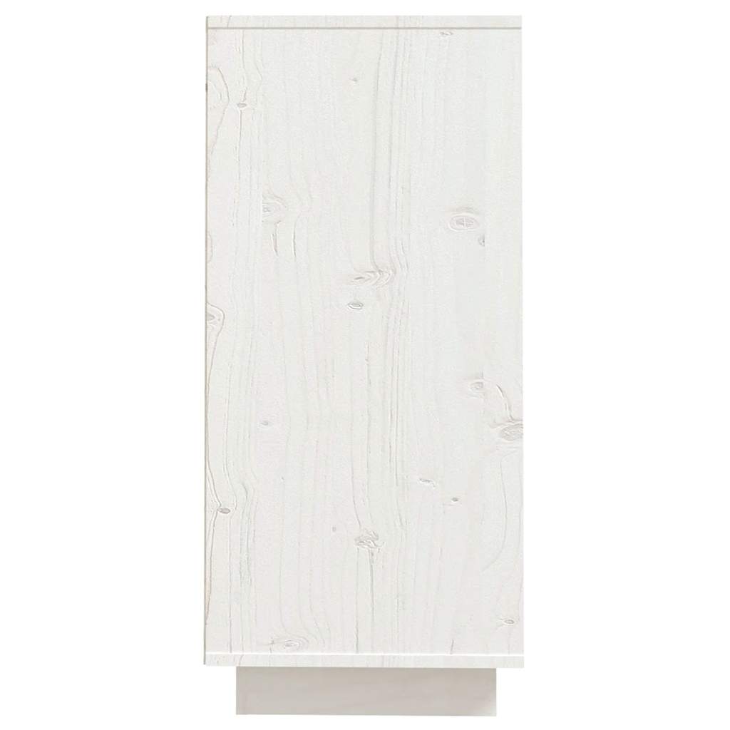 Sideboard Weiß 60x34x75 cm Massivholz Kiefer