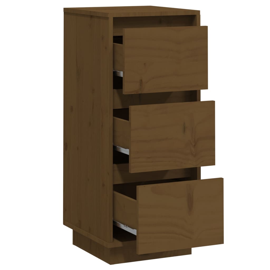 Sideboard Honigbraun 32x34x75 cm Massivholz Kiefer