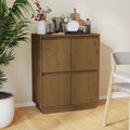 Sideboard Honigbraun 60x34x75 cm Massivholz Kiefer