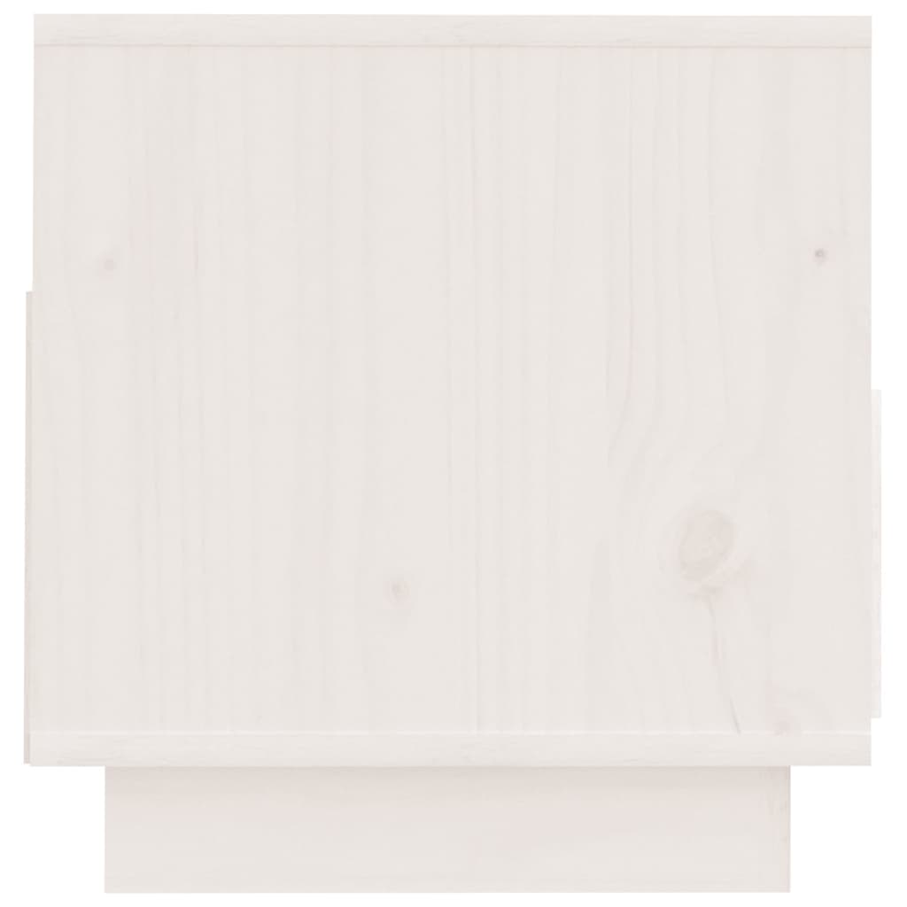 TV-Schrank Weiß 60x35x37 cm Massivholz Kiefer