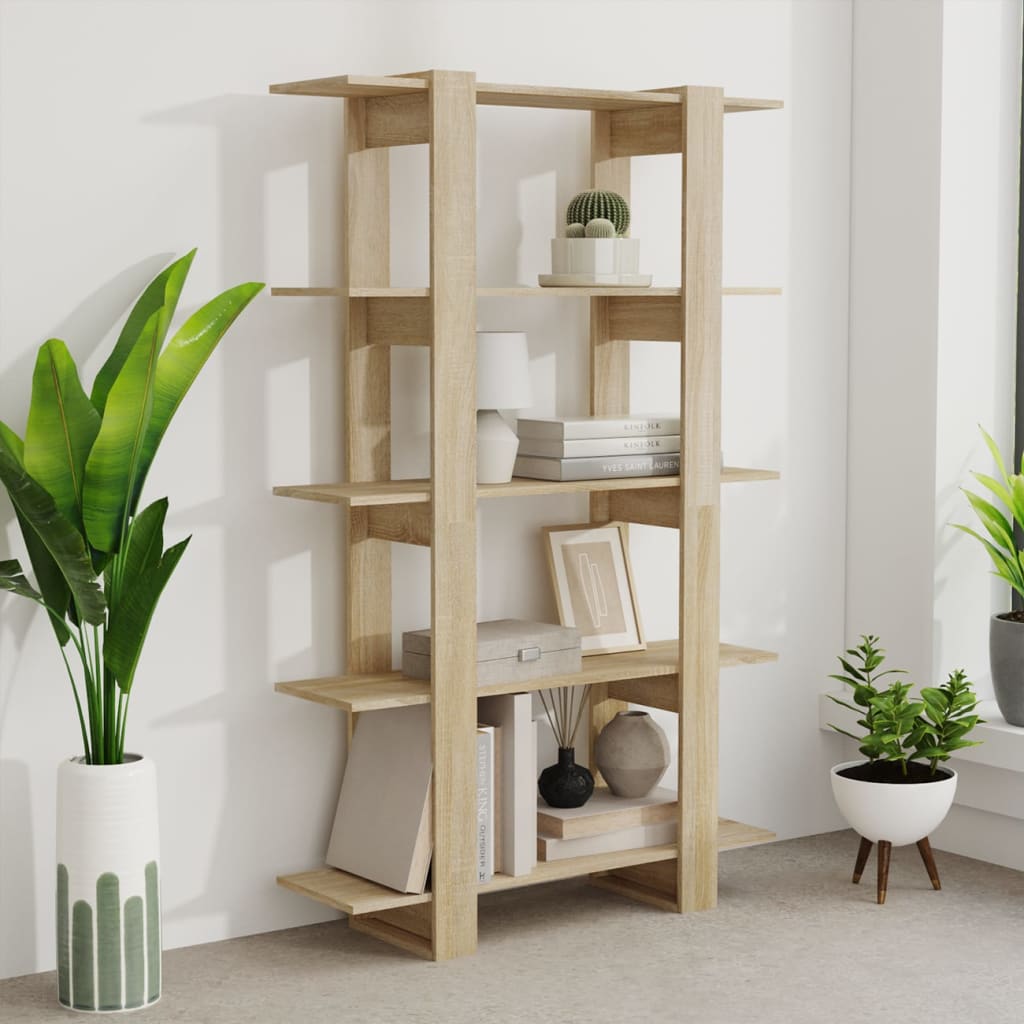 Bücherregal/Raumteiler Sonoma-Eiche 100×30×160 cm
