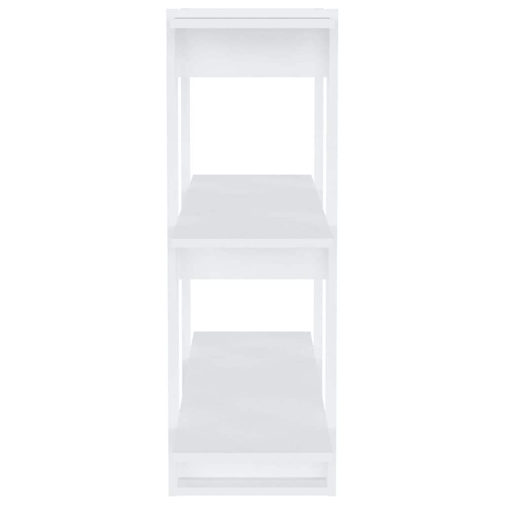 Bücherregal/Raumteiler Weiß 80x30x87 cm
