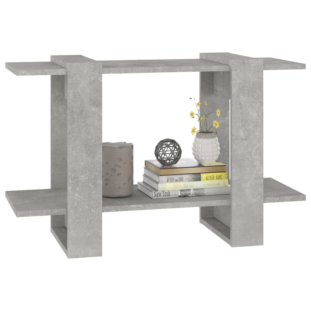 Bücherregal/Raumteiler Betongrau 80x30x51 cm