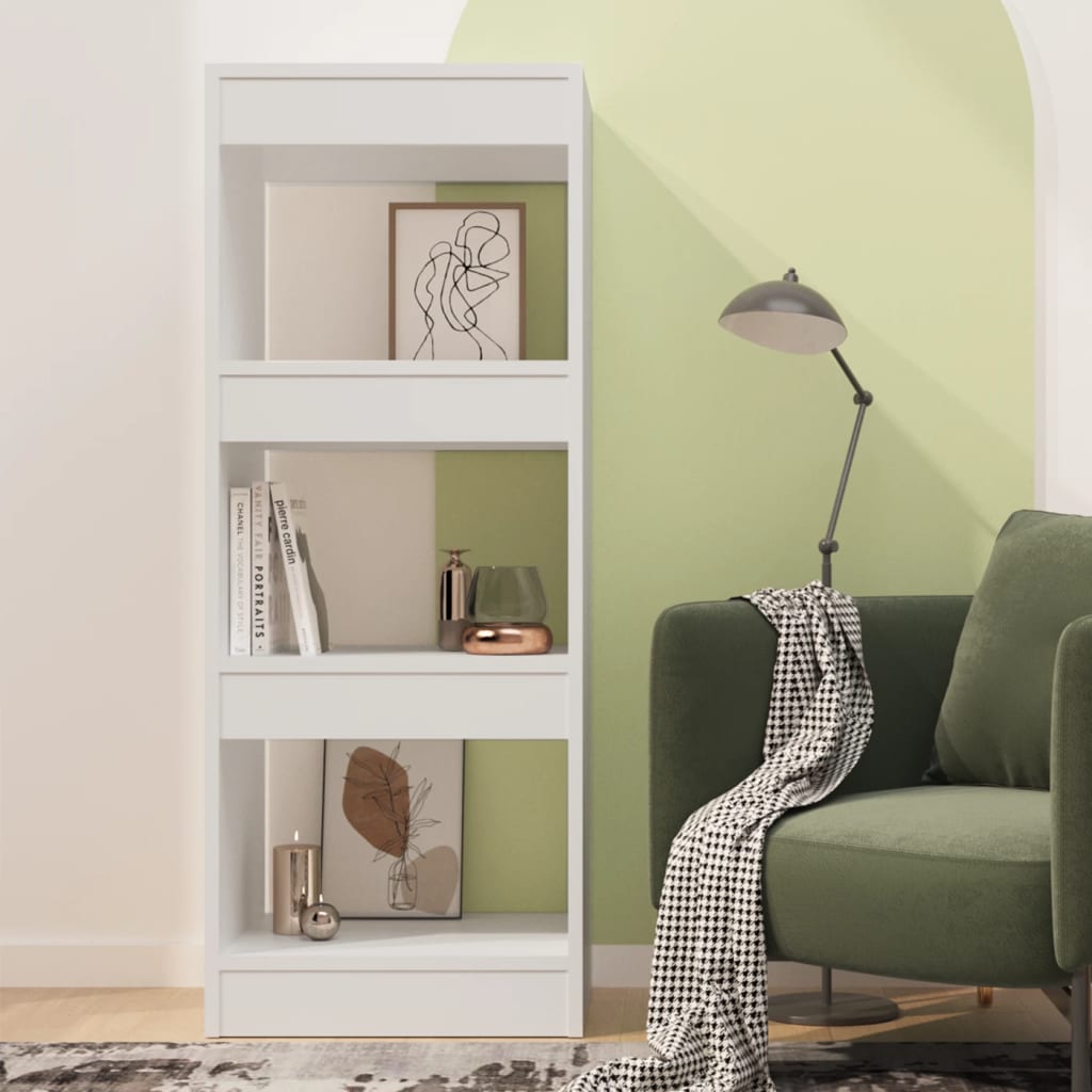 Bücherregal/Raumteiler Weiß 40x30x103 cm Holzwerkstoff