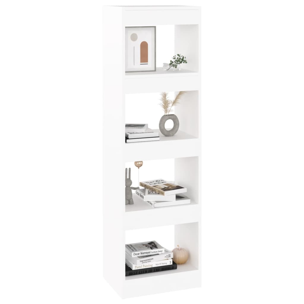 Bücherregal/Raumteiler Weiß 40x30x135 cm
