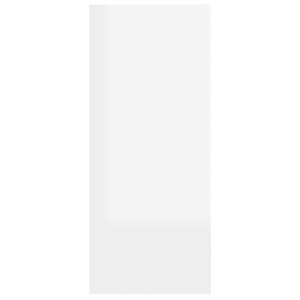 Bücherregal/Raumteiler Hochglanz-Weiß 60x30x72 cm