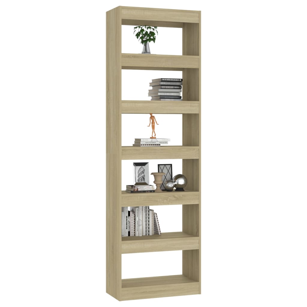 Bücherregal/Raumteiler Sonoma-Eiche 60x30x198 cm
