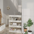 Bücherregal/Raumteiler Betongrau 80x30x103 cm Holzwerkstoff