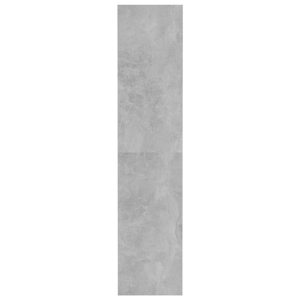 Bücherregal/Raumteiler Betongrau 80x30x135 cm Holzwerkstoff