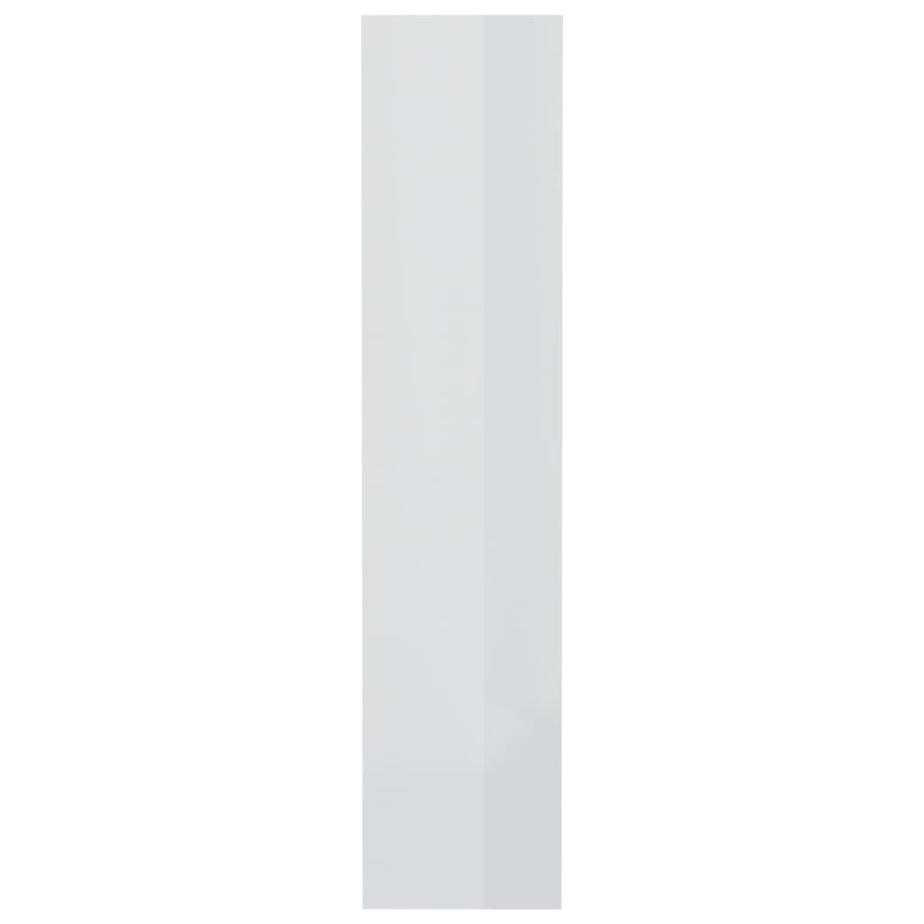 Bücherregal/Raumteiler Hochglanz-Weiß 80x30x135cm Holzwerkstoff