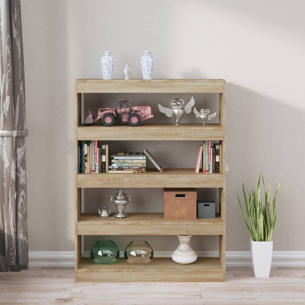 Bücherregal/Raumteiler Sonoma-Eiche 100x30x135 cm