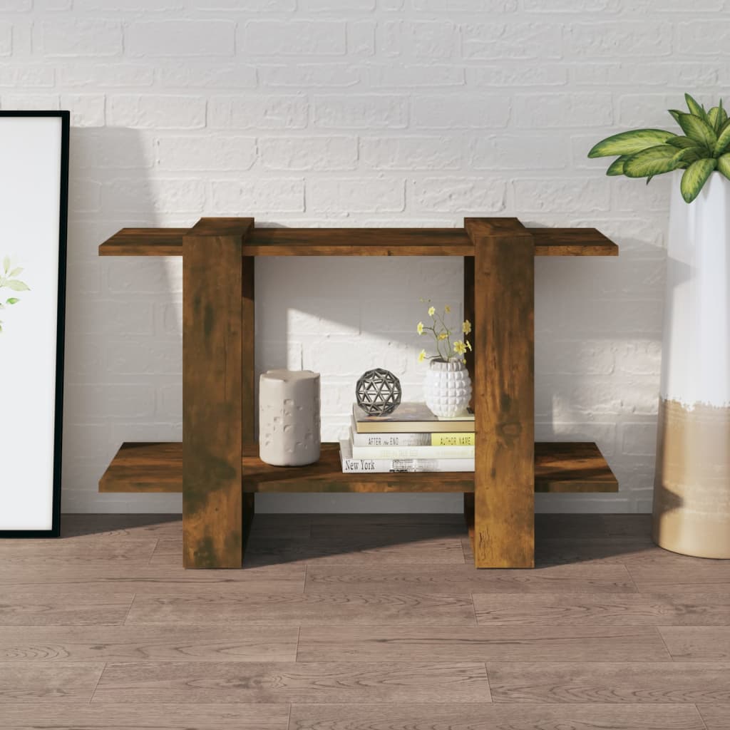 Bücherregal/Raumteiler Räuchereiche 80x30x51 cm