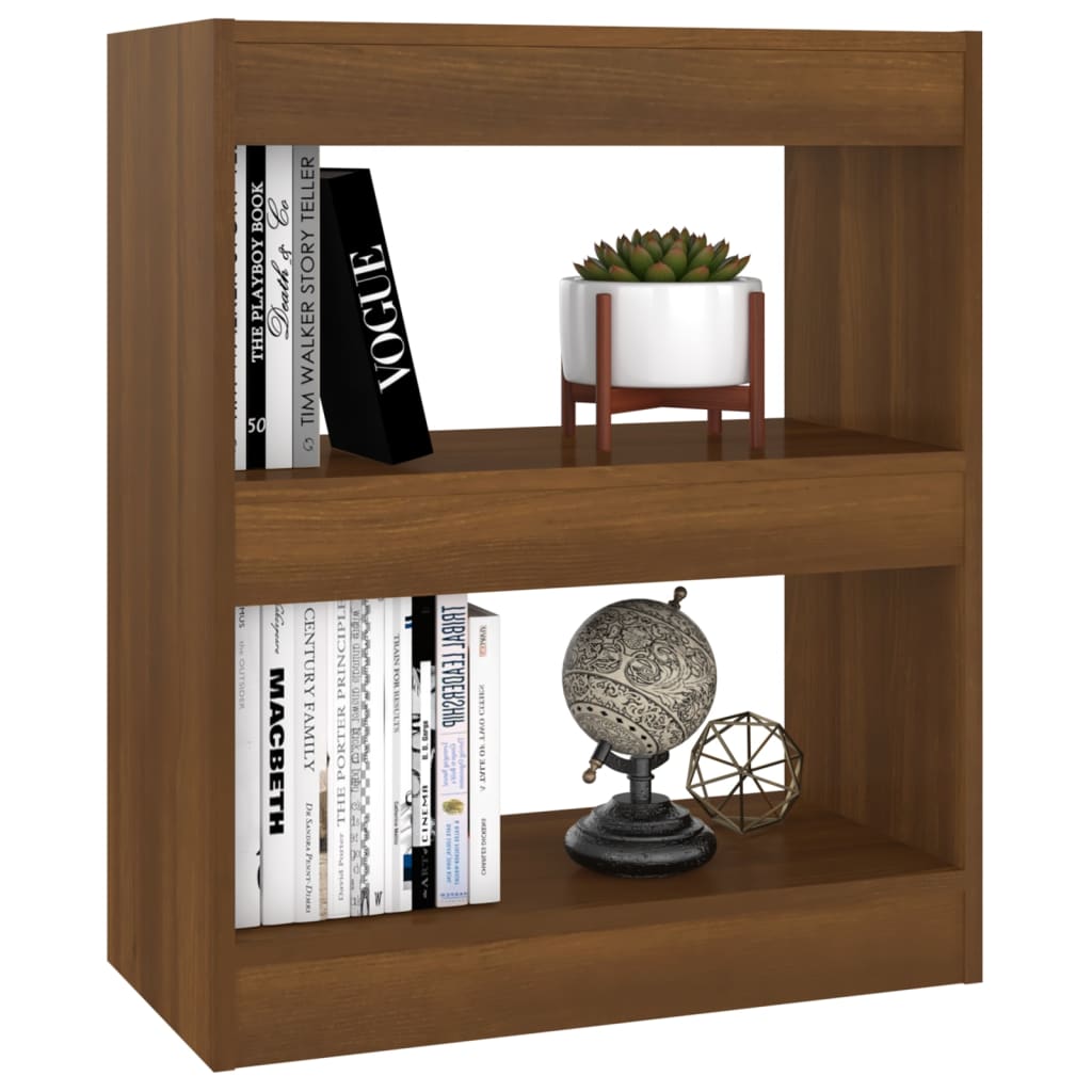 Bücherregal/Raumteiler Braun Eichen-Optik 60x30x72 cm
