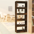 Bücherregal/Raumteiler Räuchereiche 60x30x135 cm Holzwerkstoff