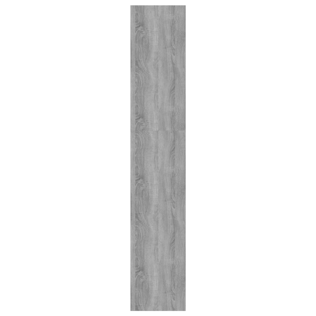 Bücherregal/Raumteiler Grau Sonoma 60x30x166 cm Holzwerkstoff