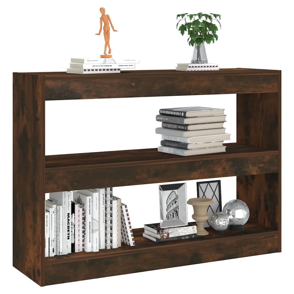 Bücherregal/Raumteiler Räuchereiche 100x30x72 cm