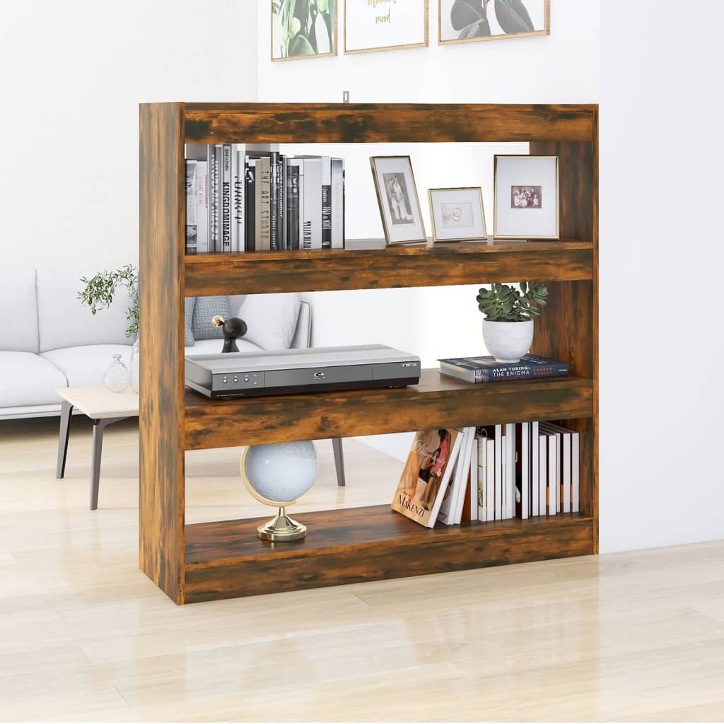 Bücherregal/Raumteiler Räuchereiche 100x30x103 cm
