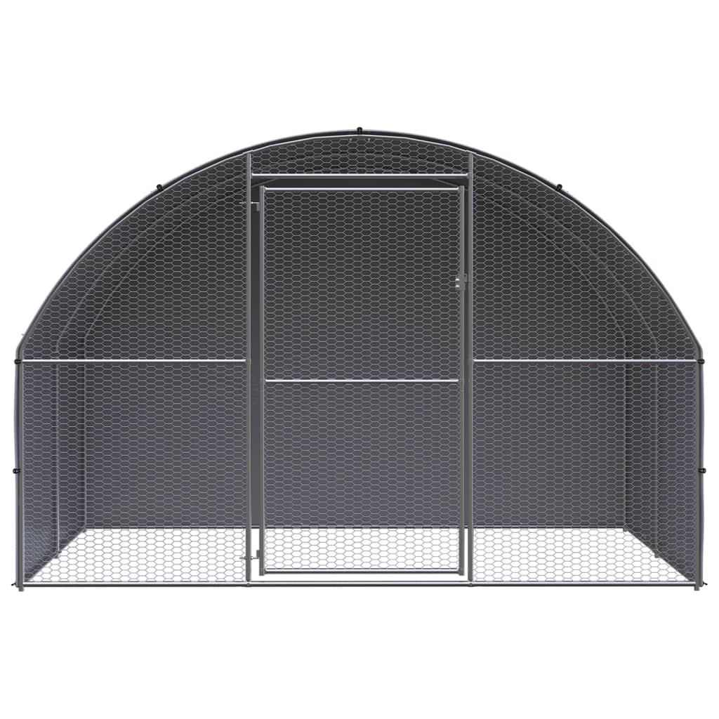 Outdoor-Hühnerstall 3x2x2 m Verzinkter Stahl