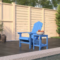 Adirondack-Gartenstuhl mit Tisch HDPE Aquamarin