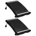 Gebogene Solar-Heizpaneele für Pool 2 Stk. 72,5x46 cm