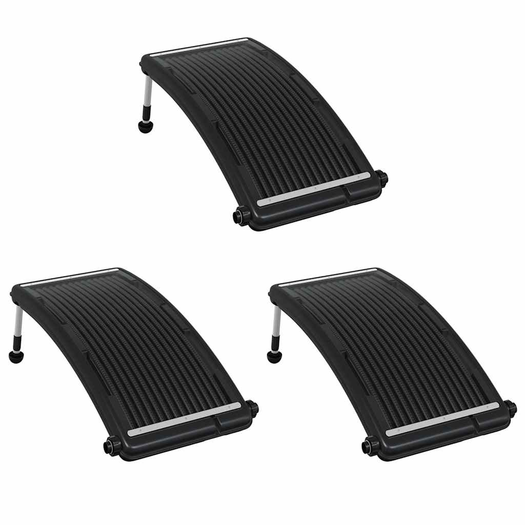 Gebogene Solar-Heizpaneele für Pool 3 Stk. 110x65 cm