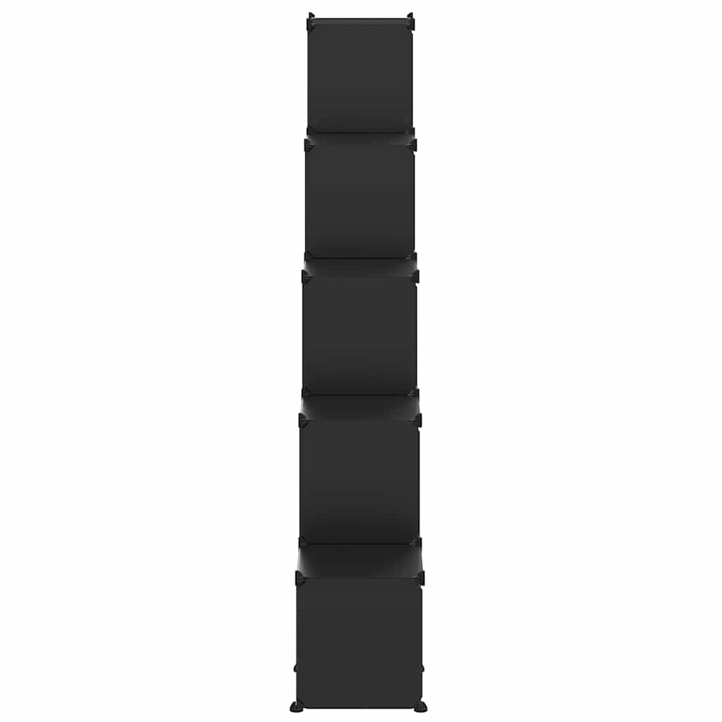 Regalsystem mit 15 Würfeln Schwarz PP