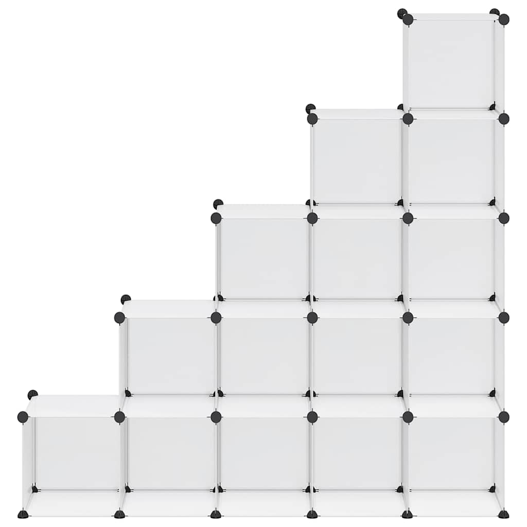 Regalsystem mit 15 Würfeln Transparent PP