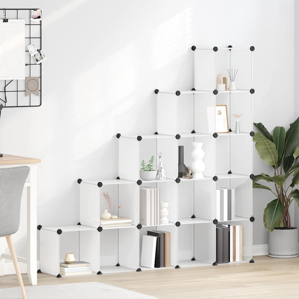 Regalsystem mit 15 Würfeln Transparent PP