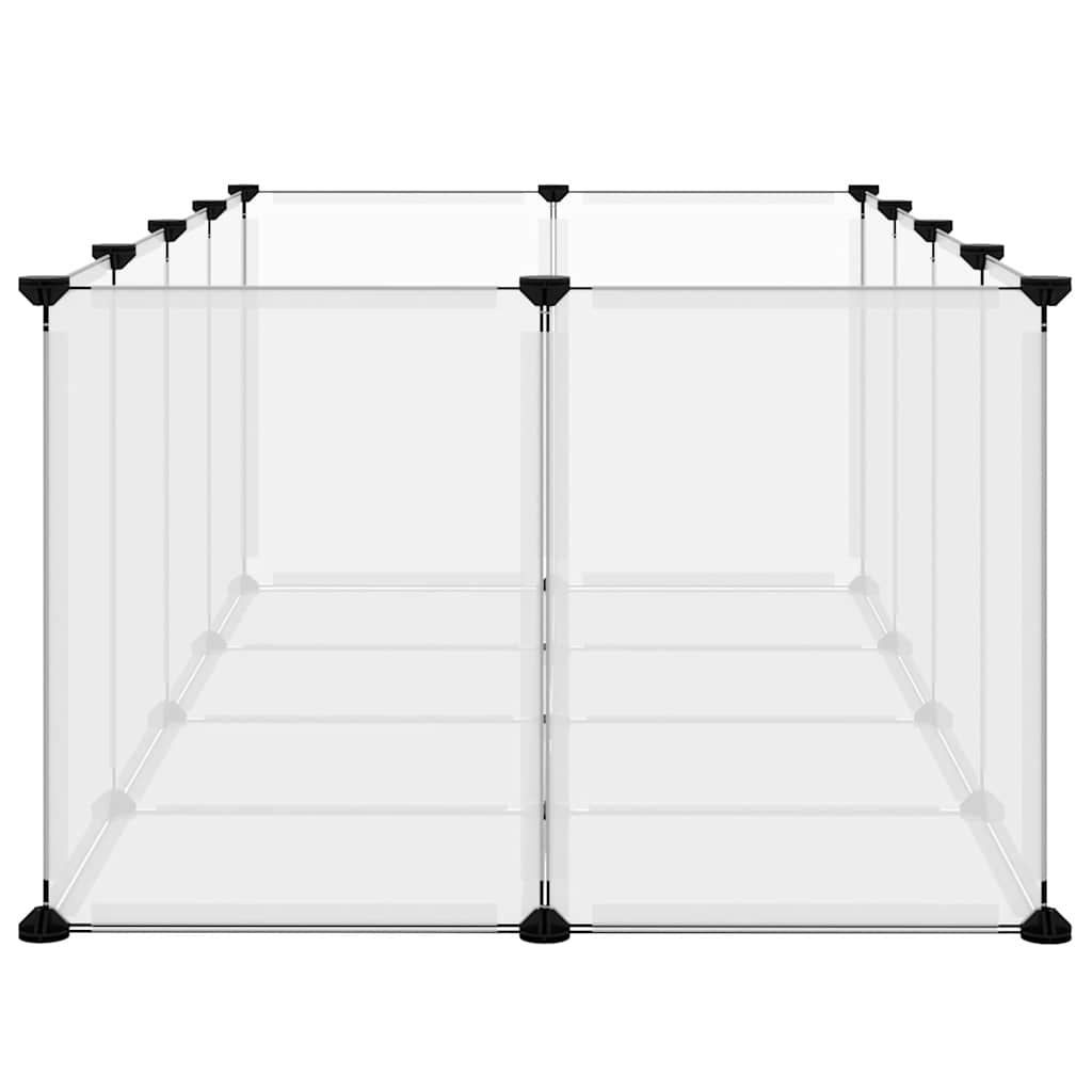 Kleintierkäfig Transparent 144x74x46,5 cm PP und Stahl