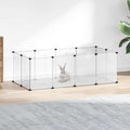 Kleintierkäfig Transparent 144x74x46,5 cm PP und Stahl