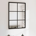 Wandspiegel Schwarz 60x40 cm Metall