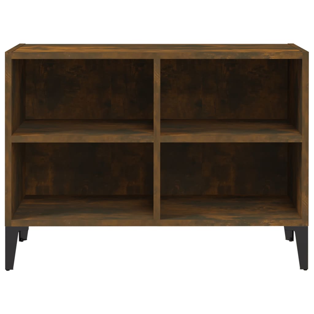 TV-Schrank mit Metallbeinen Räuchereiche 69,5x30x50 cm